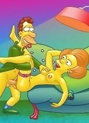 Sex show by Simpsons